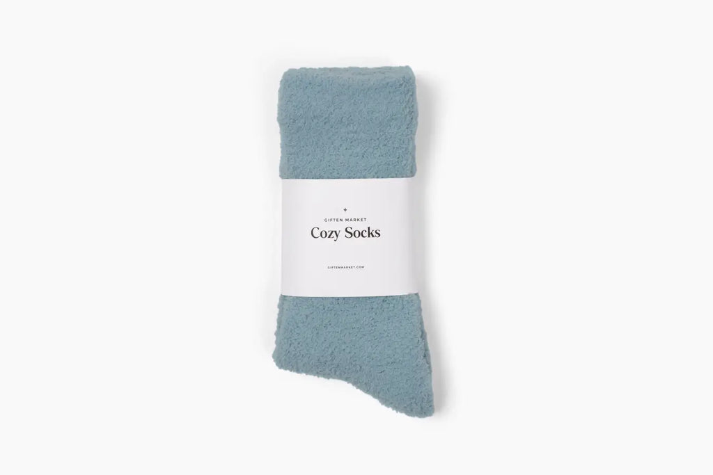 Cozy Cloud Socks - Stone Blue - Warm & Soft - Winter Gift