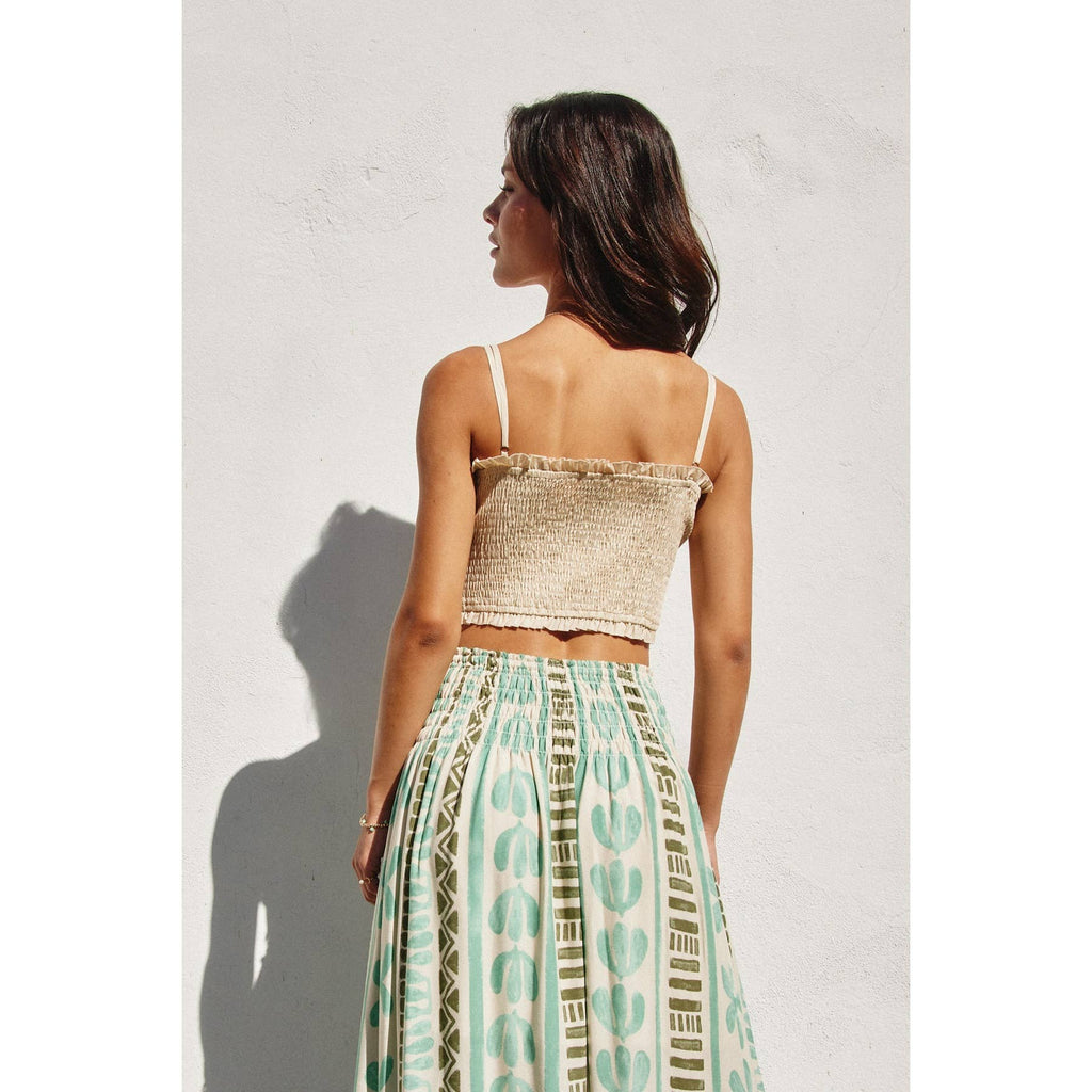 My Little Smocked Sweetheart Crop Top