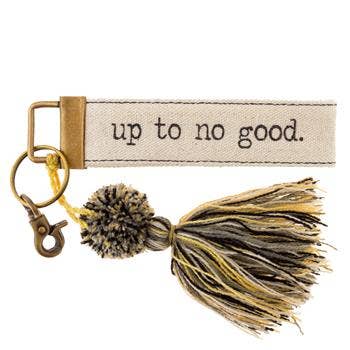 Canvas Tassel Key Chain