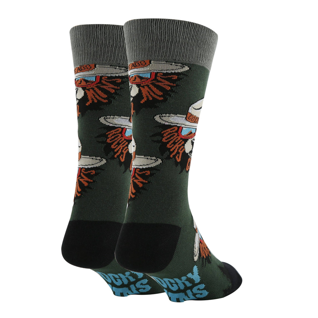 Rocky Mountain Bear | Men's Funny Cotton Crew Socks