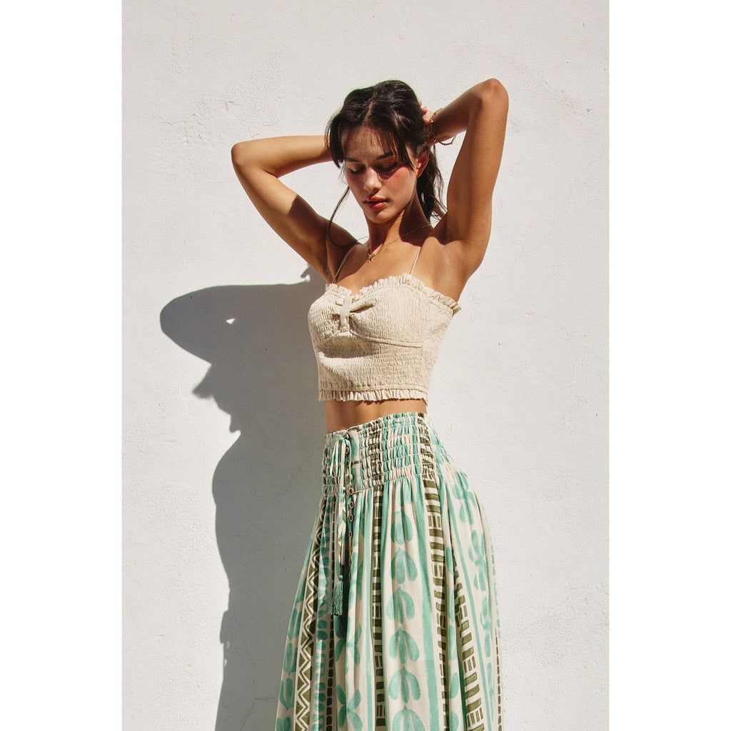 My Little Smocked Sweetheart Crop Top