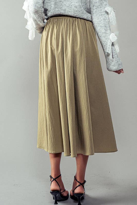 Evelyn Pocket Midi Skirt