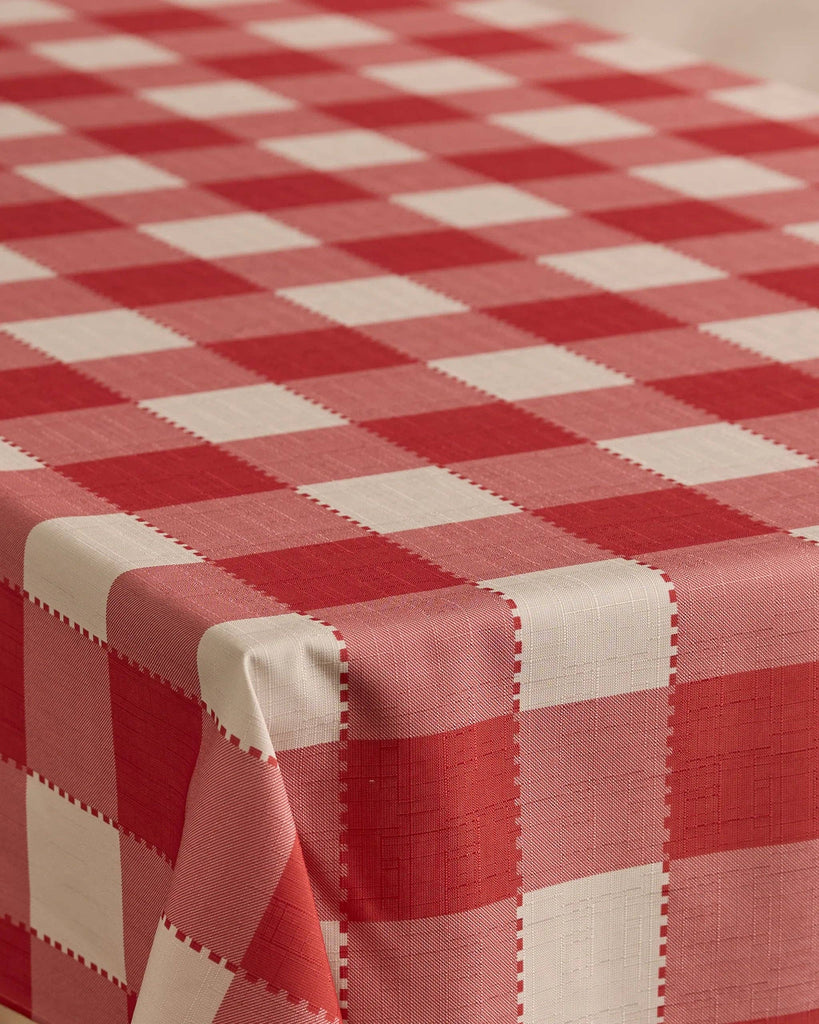 Ripe Tomato Gingham Tablecloth