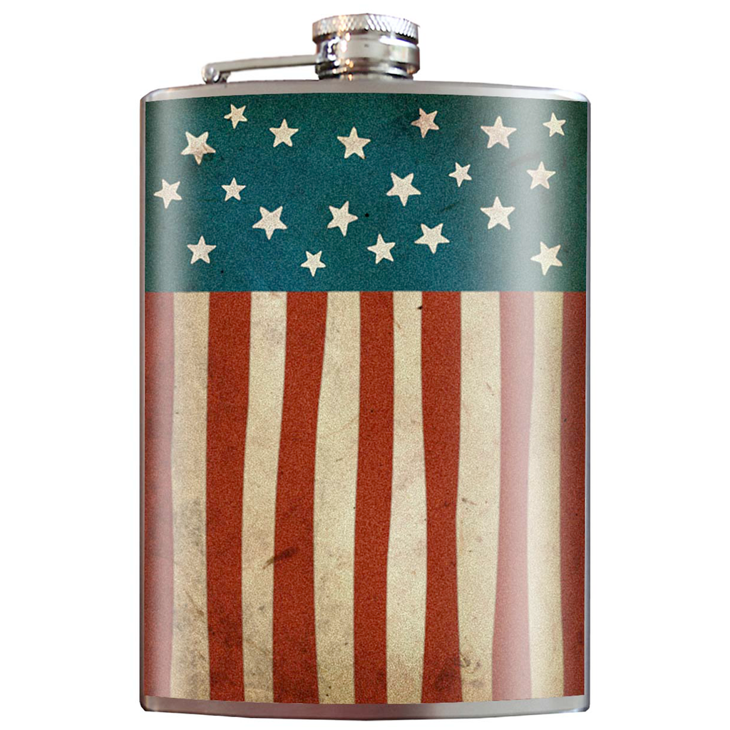 Flask - Old Glory (USA, patriot, america)