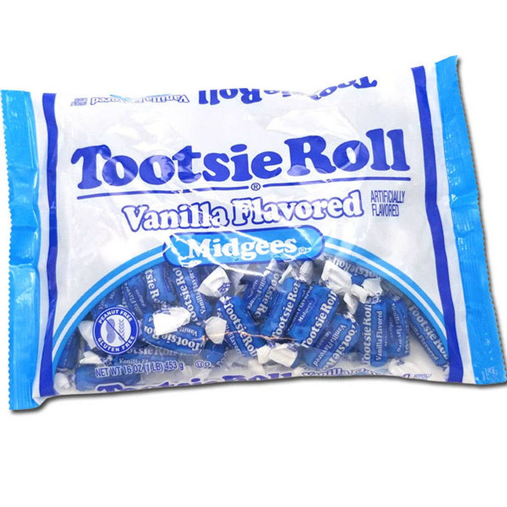 Tootsie Rolls Vanilla Midgees 16oz - 6ct