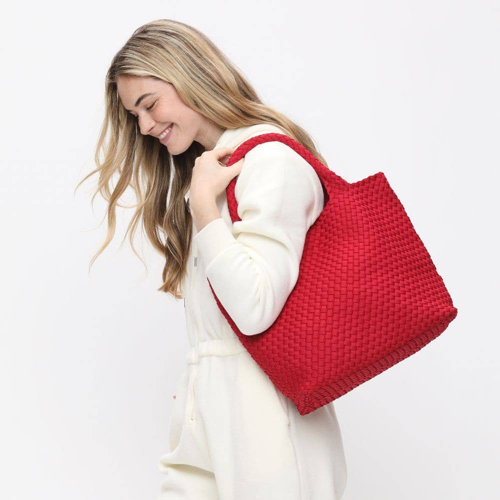 Sky's The Limit - Medium Woven Neoprene Tote