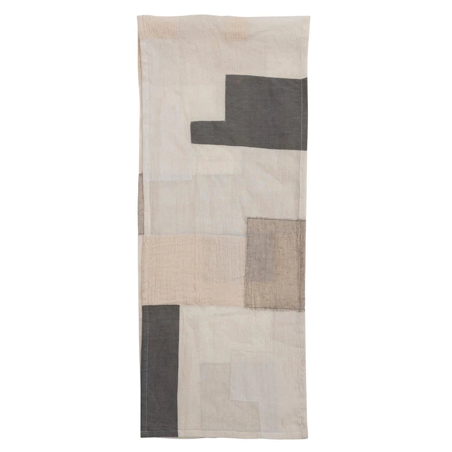 Cotton Patchwork Table Runner, Multi Color