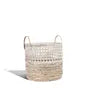 Banana Leaf Dougal Rattan Basket, Round