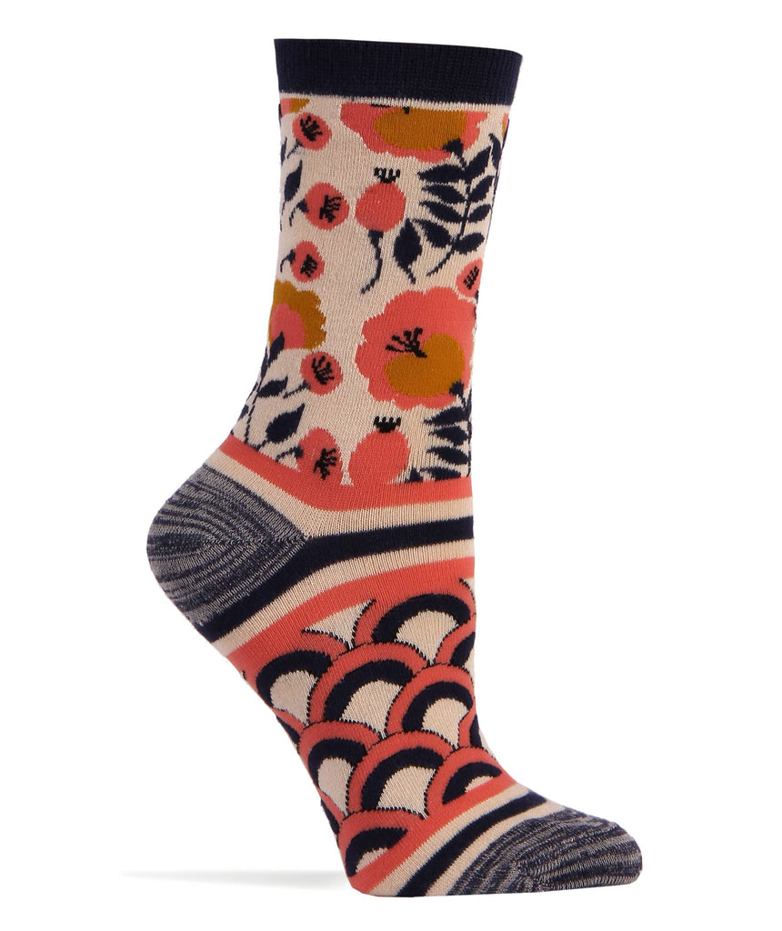 The Wild | Women's Premium Bamboo Pattern Crew Socks