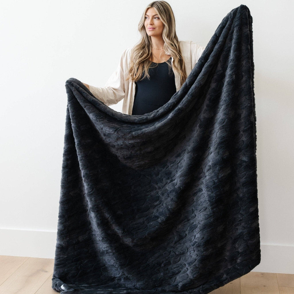 PATTERNED FAUX FUR XL THROW BLANKETS