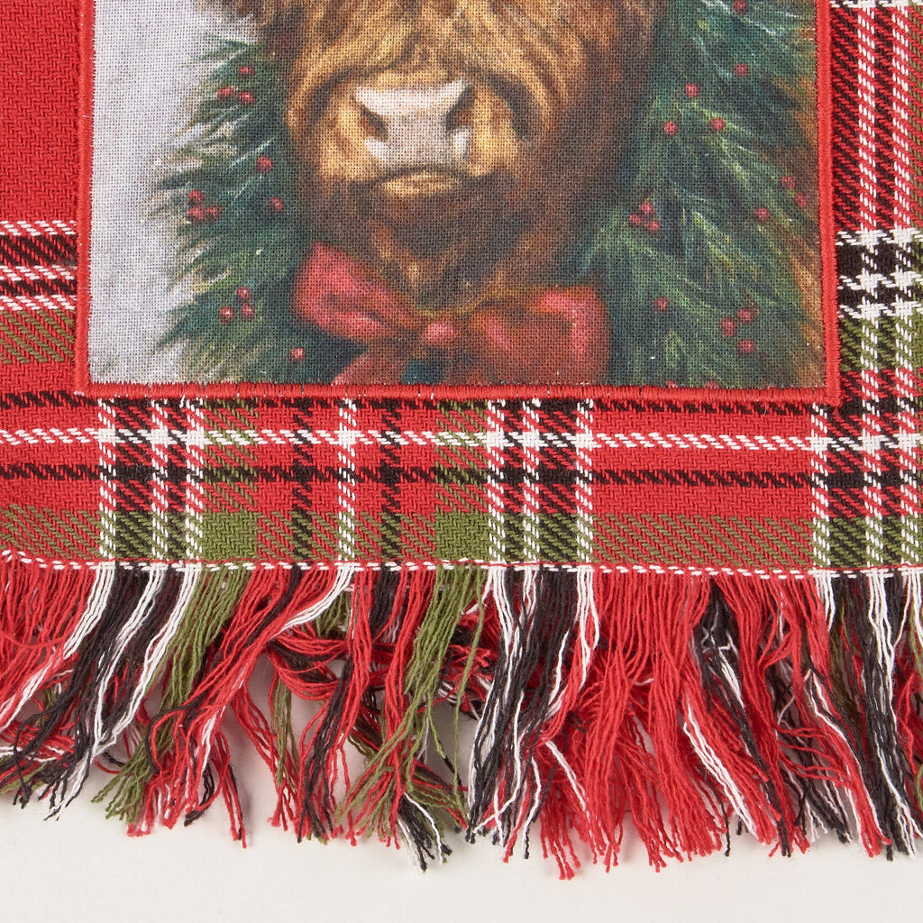 Christmas Highland Kitchen Towel