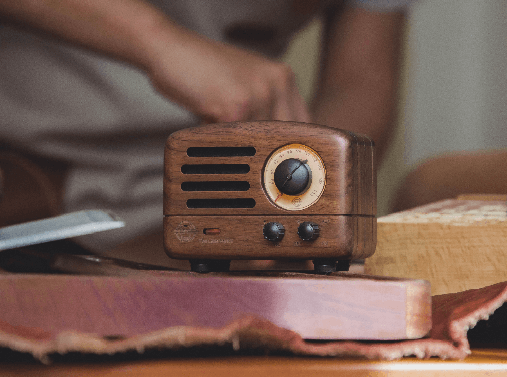 MUZEN OTR Wood and Utopia Retro Portable FM Radio Bluetooth