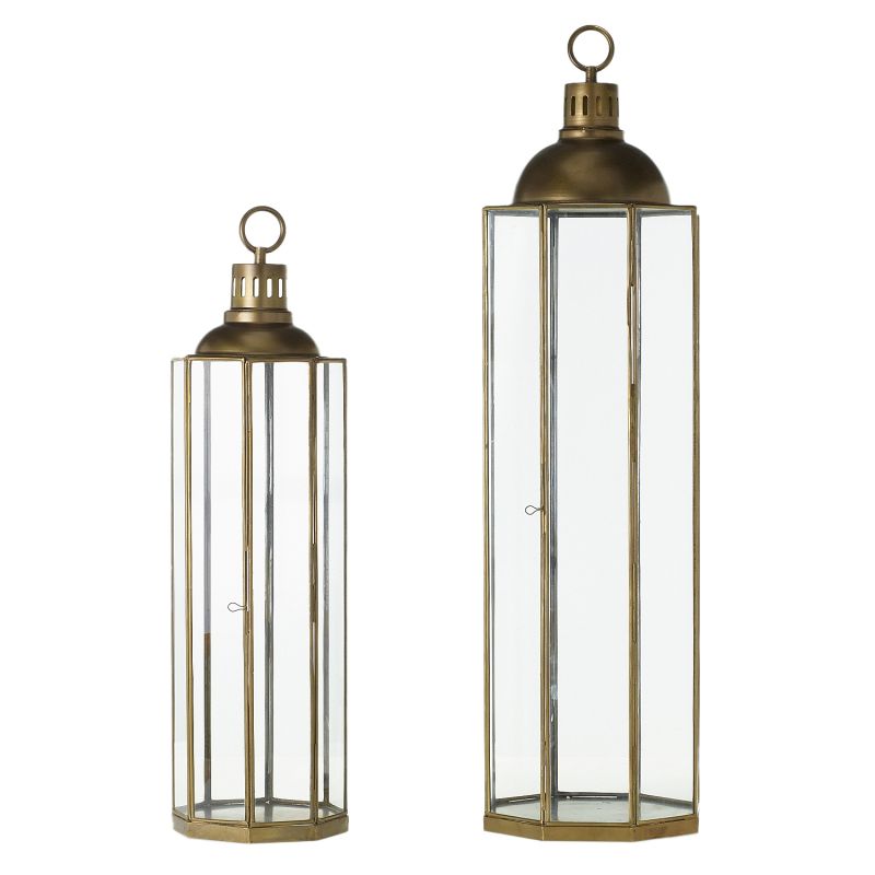 Brass Glass Lantern