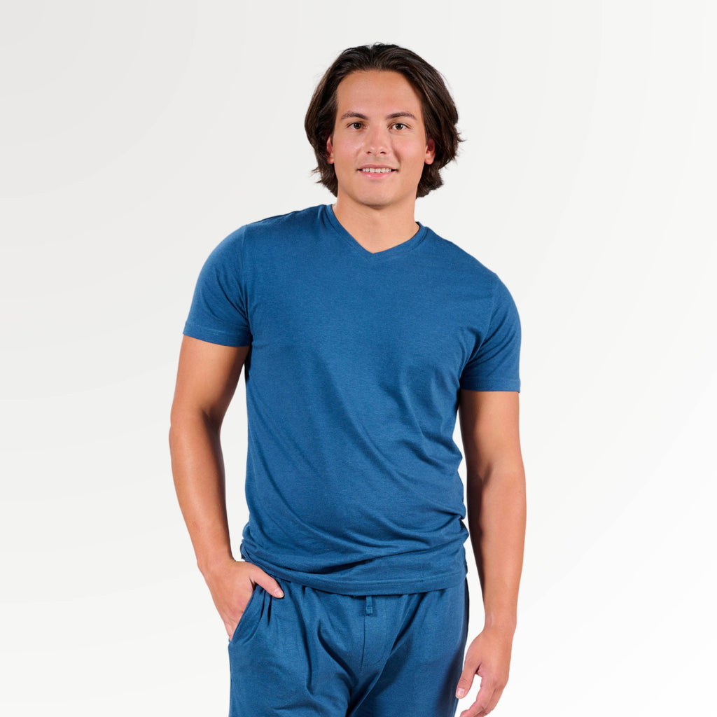 Men's Faceplant Bamboo Basic V Neck tee