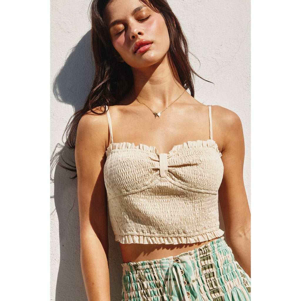 My Little Smocked Sweetheart Crop Top