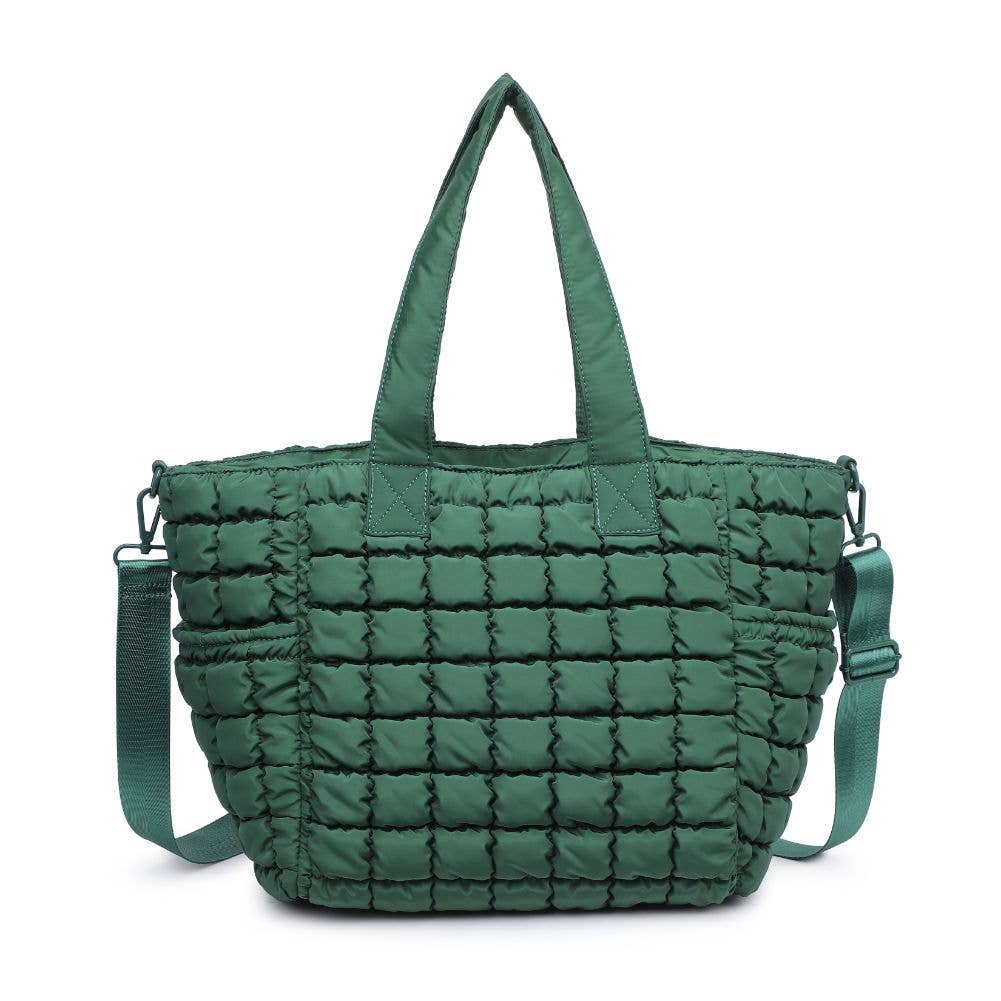 Dreamer - Quilted Nylon Tote: Carbon