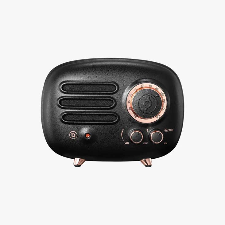 MUZEN Knight Black Portable FM Radio & Bluetooth Speaker