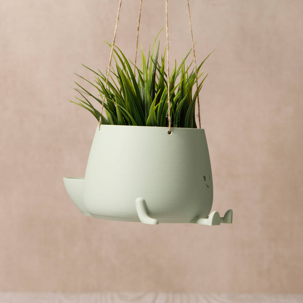 ECO-ELEGANCE: THE SUSTAINABLE HANGING HAPPY POT - Sage