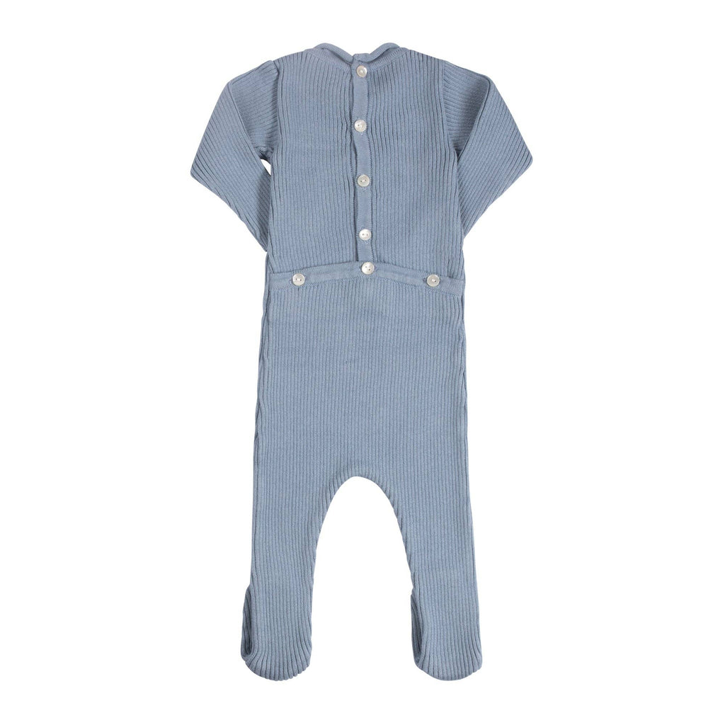 Baby Boys & Girls Rolled Collar Ribbed Knit Romper with Hat