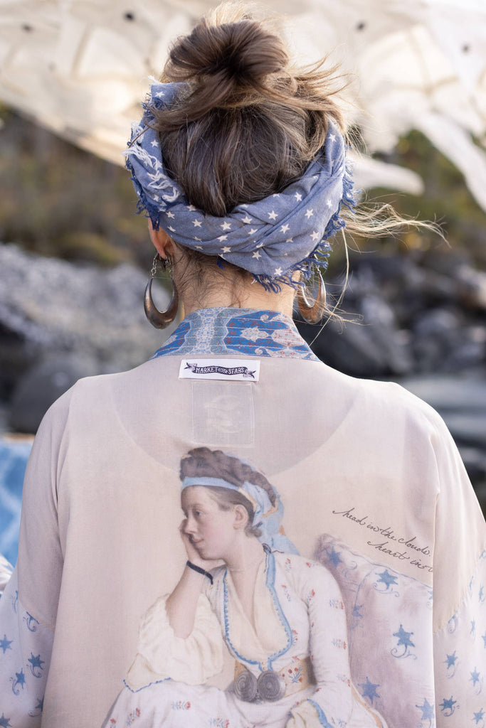 Head In The Clouds Cropped Kimono