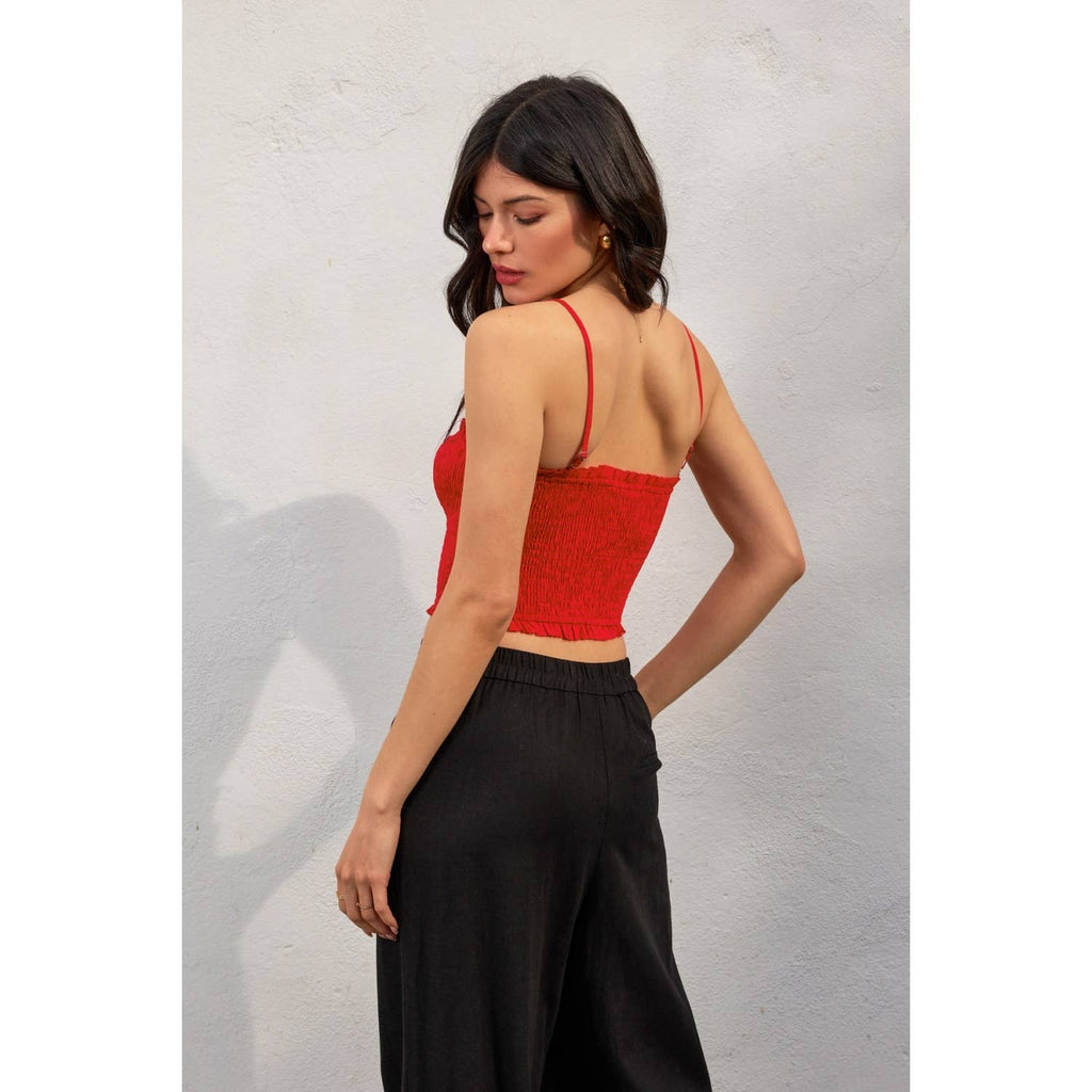 My Little Smocked Sweetheart Crop Top