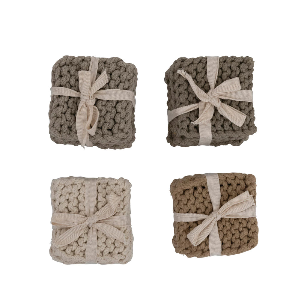 Cotton Crocheted Coasters,