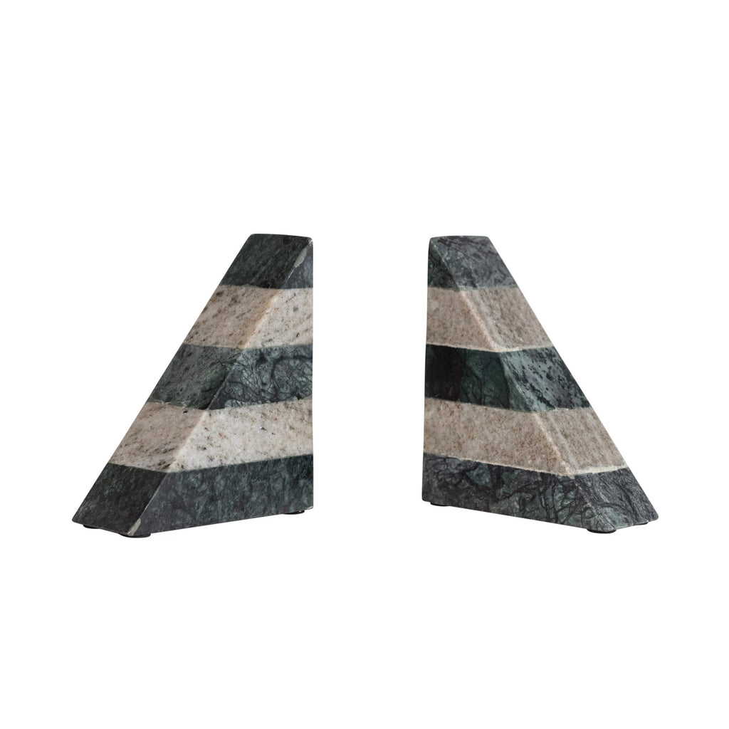 Marble Bookends & Black