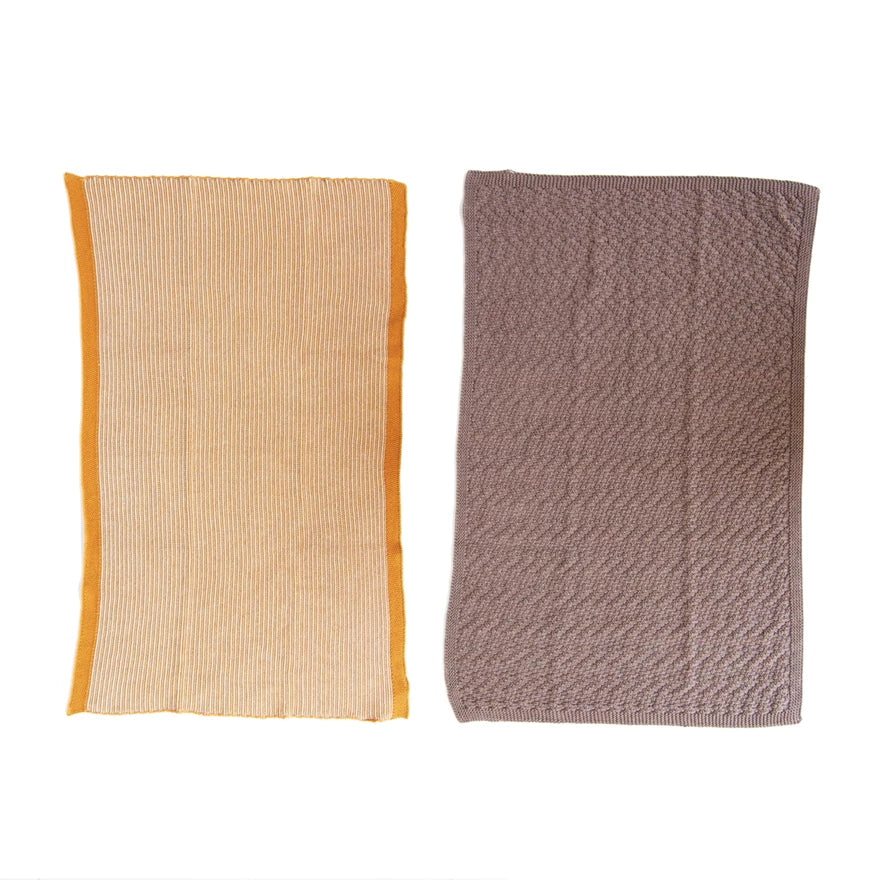 Cotton Knit Tea Towel w/ Loop, 2 Styles