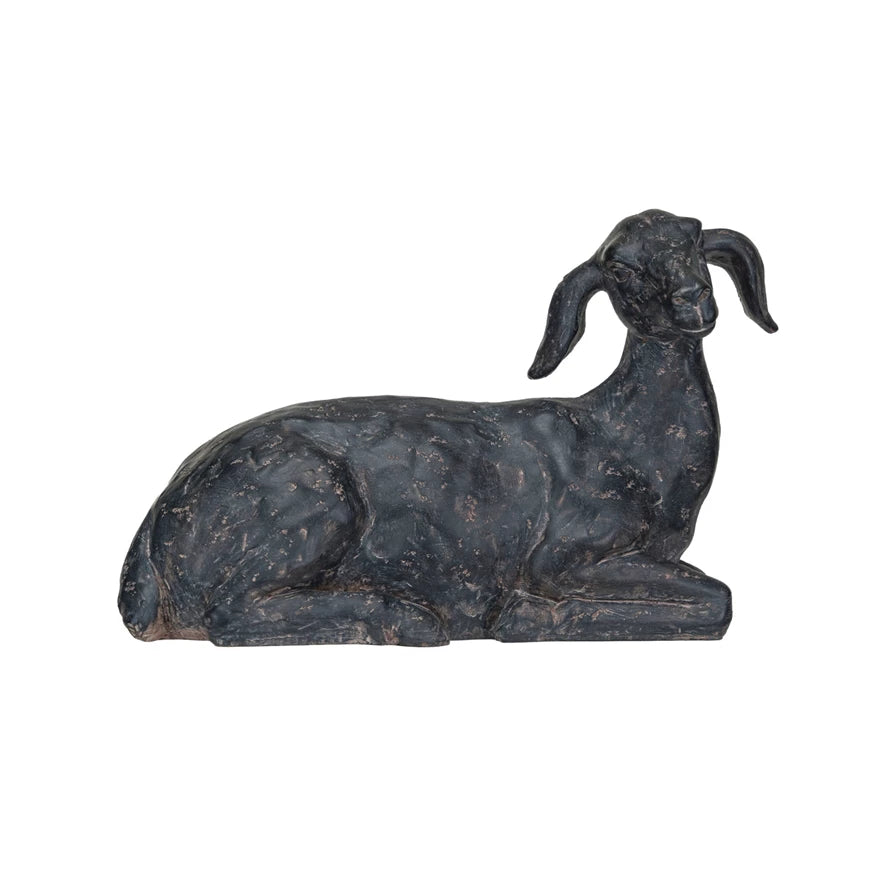 Resin Goat, Cast Iron Finish