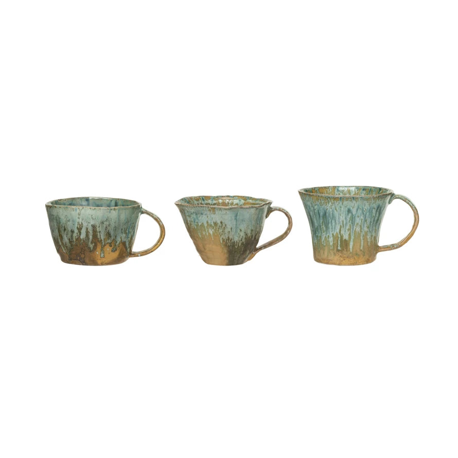 10 oz. Stoneware Mug, 3 Styles (Each One Will Vary)