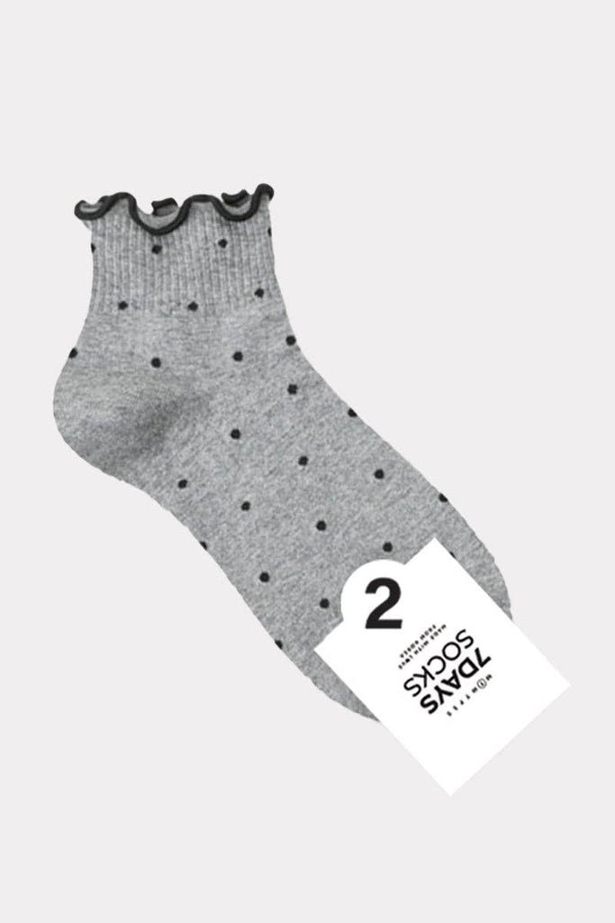 Women's Crew Frill Dot Socks