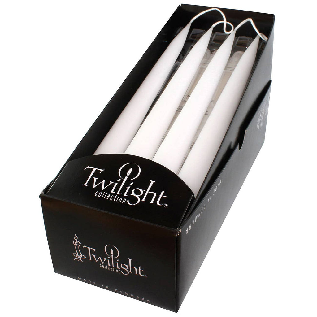 White Danish Taper Candle | 12 Pack