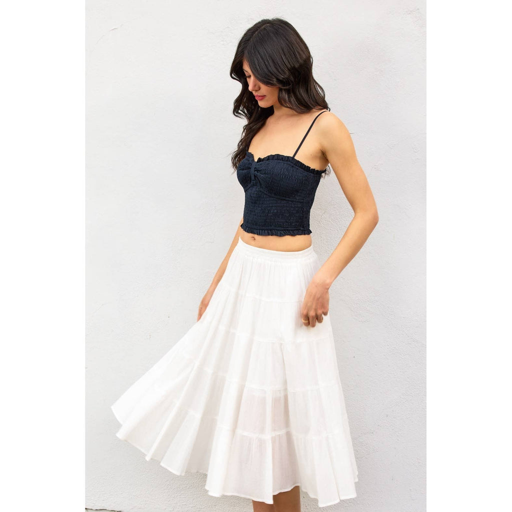 My Little Smocked Sweetheart Crop Top