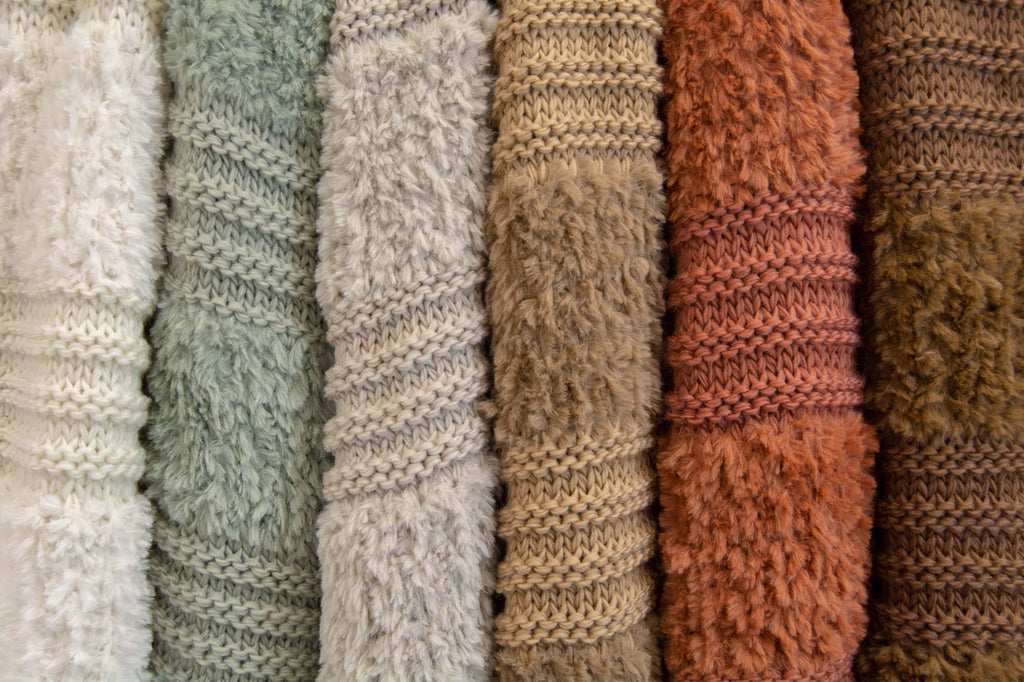 Throw/Blanket - Plush Knit 50x60": Taupe