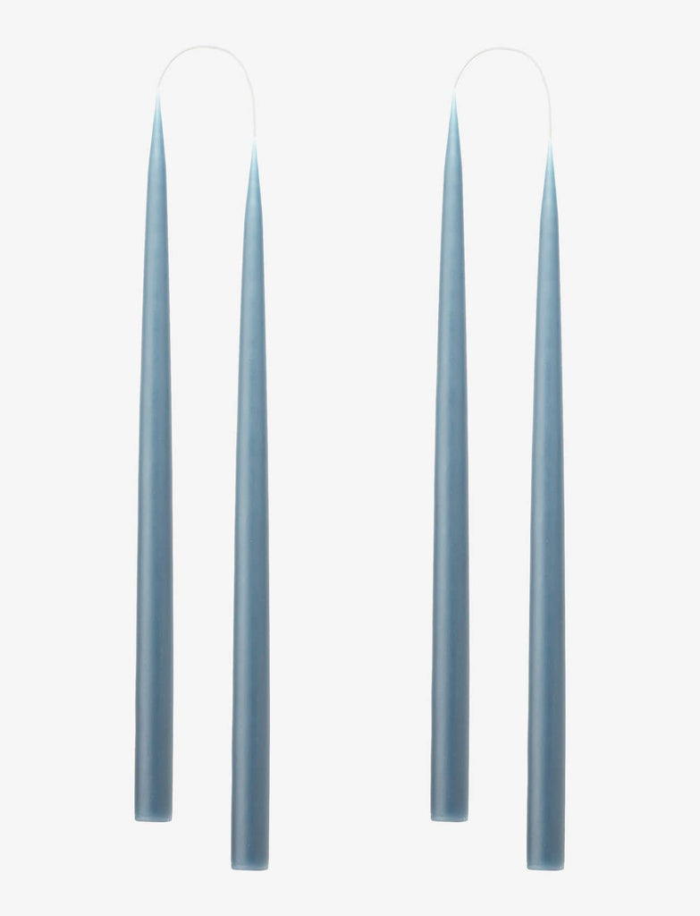 Blue Grey Danish Taper Candle | 12 Pack