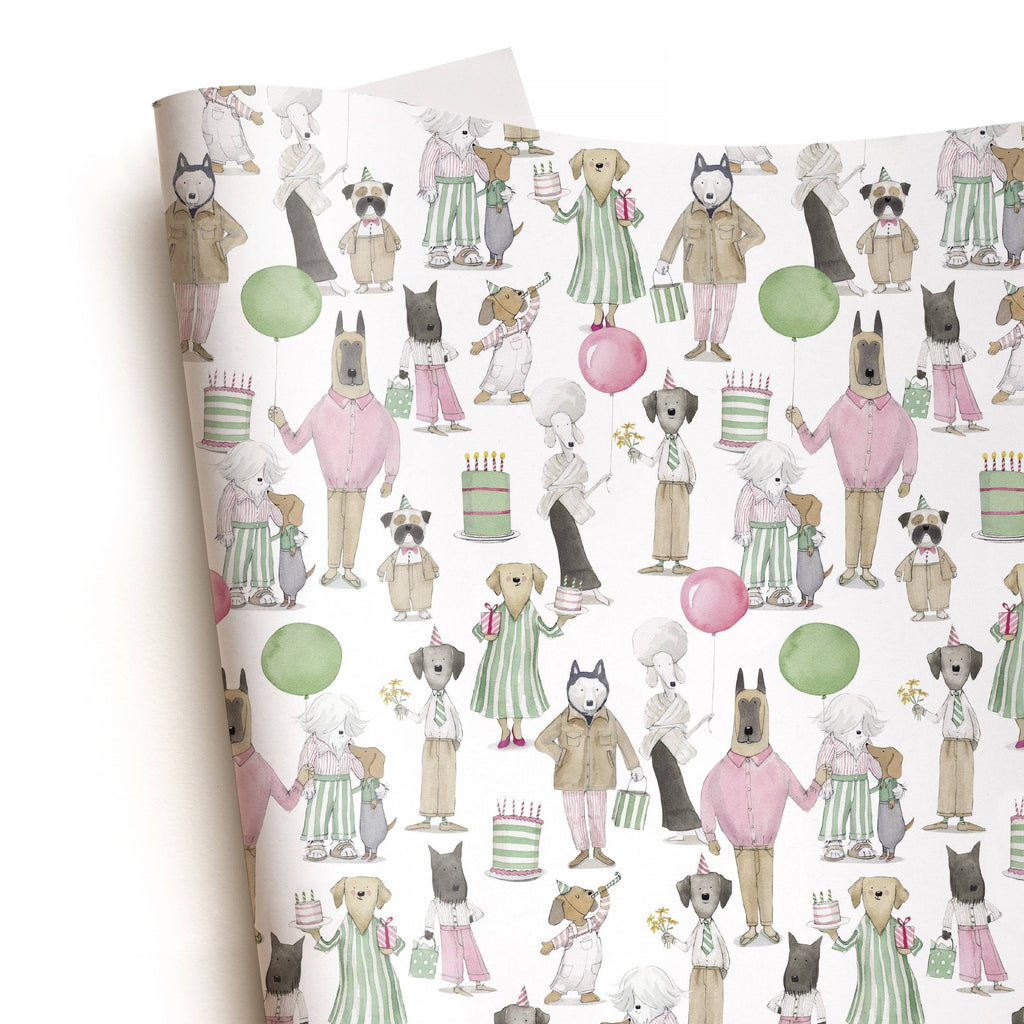 Dog Party Gift Wrap (Sheets)