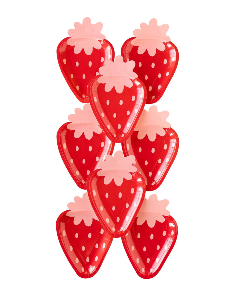 PLPL103 - Strawberry Shaped Paper Plate