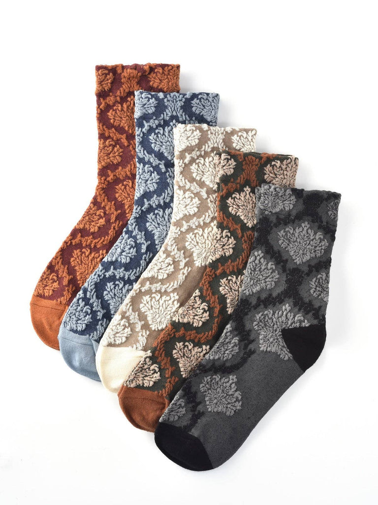 Rufia – Capsule Textured Jacquard Crew Socks