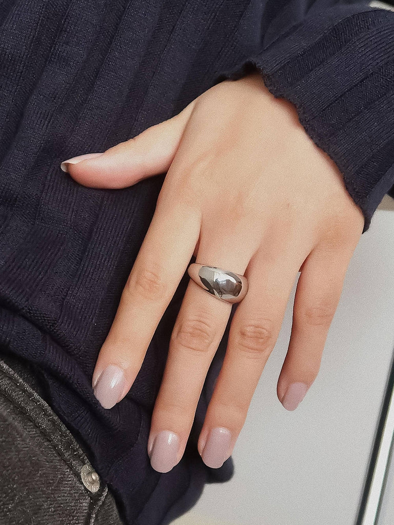 Roscoe 18K Gold Non-Tarnish Chunky Dome Statement Ring