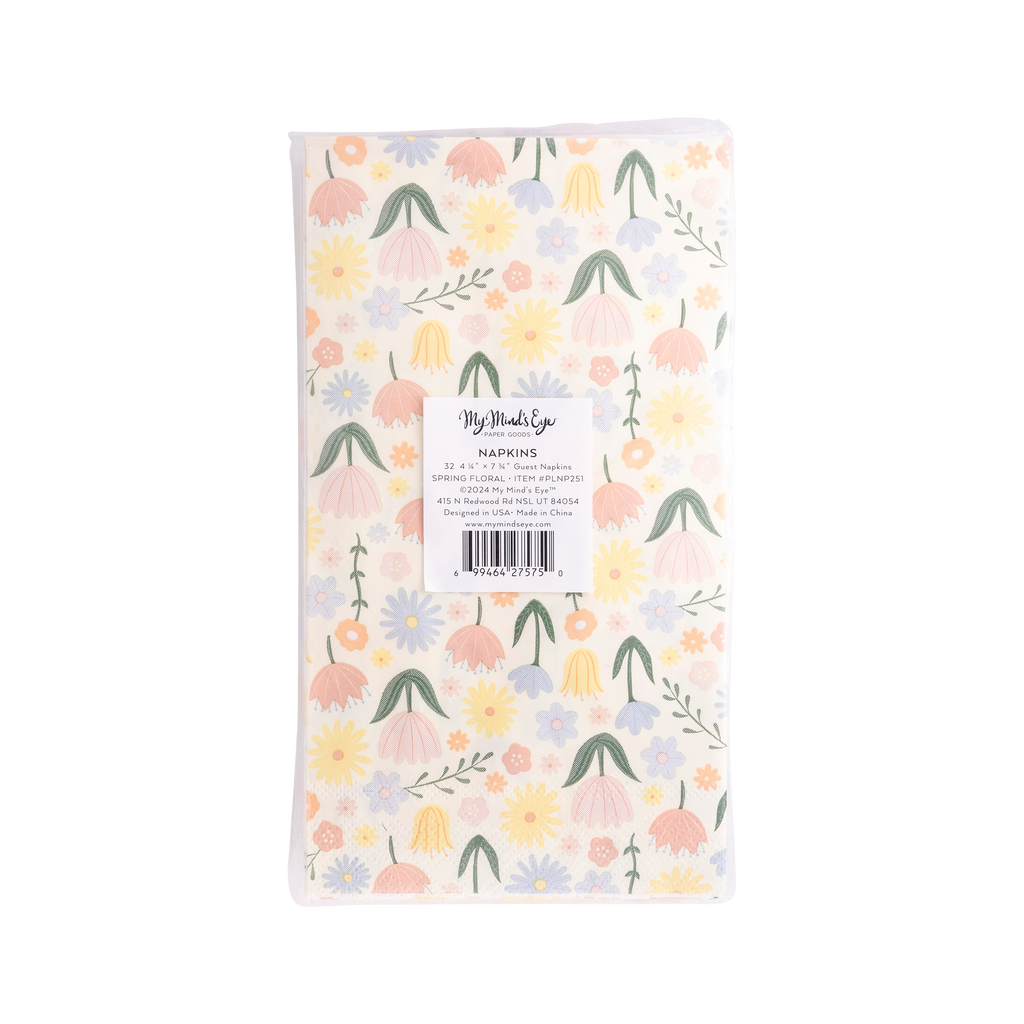 PLNP251 - Spring Floral Paper Dinner Napkin