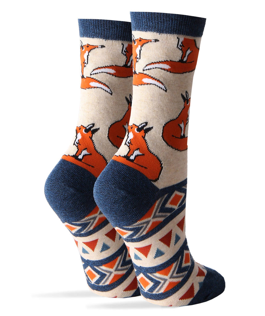 Like a Fox | Women's Premium Cotton Crew Dress Socks