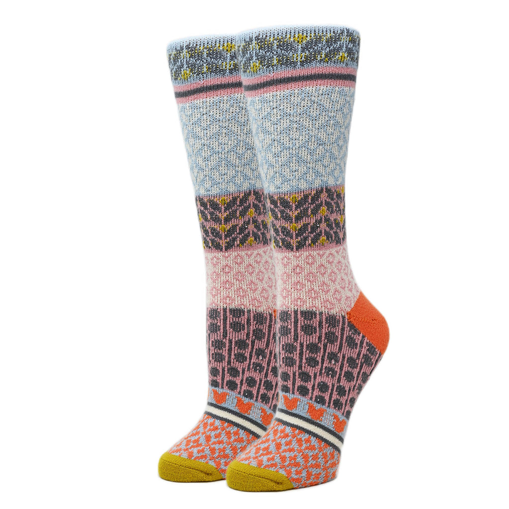 Ava | Women's Fuzzy Funny Crew Socks