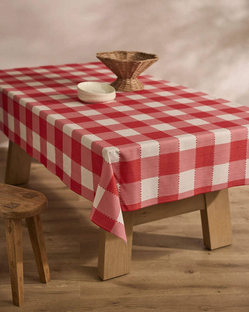 Ripe Tomato Gingham Tablecloth