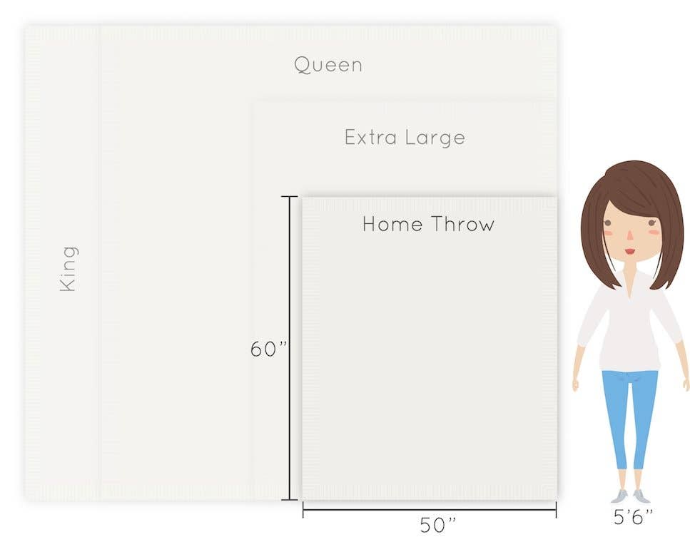 BAMBONI® THROW BLANKETS: Ivory