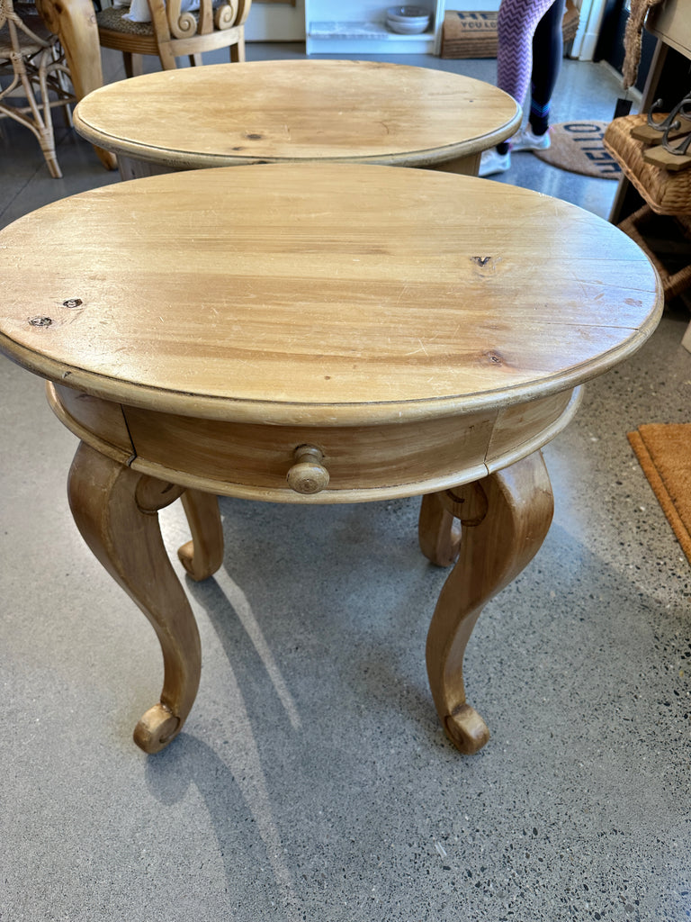 Vintage wood end table