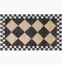 Diamand Jute Rug 3 x 5 mackenzie childs