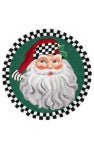 santa 3' round rug