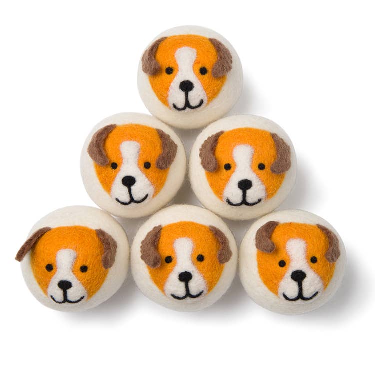 Playful Pups Hand-Felted Dryer Balls
