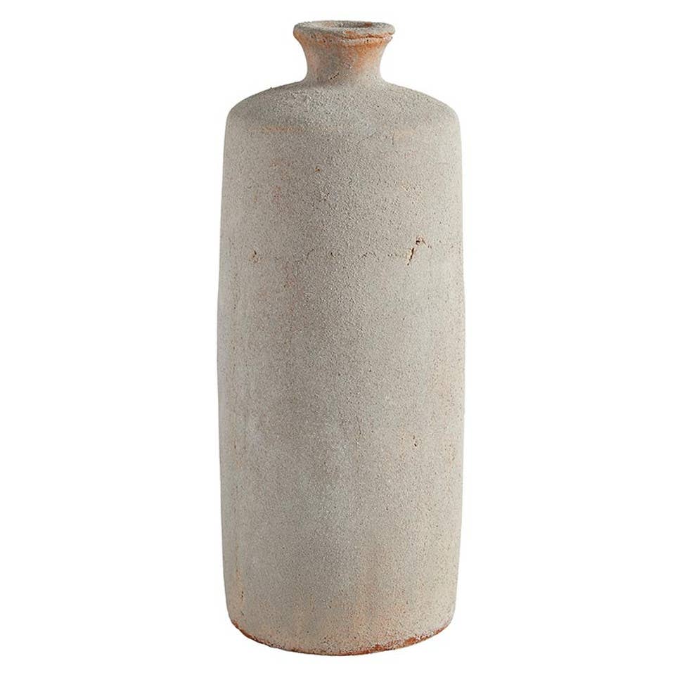 White Terracotta Vase Lg