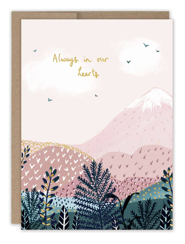 Always In Our Hearts Sympathy Card